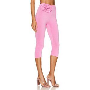 MAGDA BUTRYM Flower Legging in Pink 38 New Womens Spandex Shorts